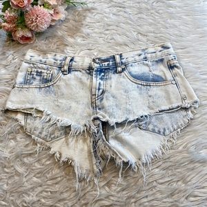 One Teaspoon Bonitas Cut Off Shorts sz 26